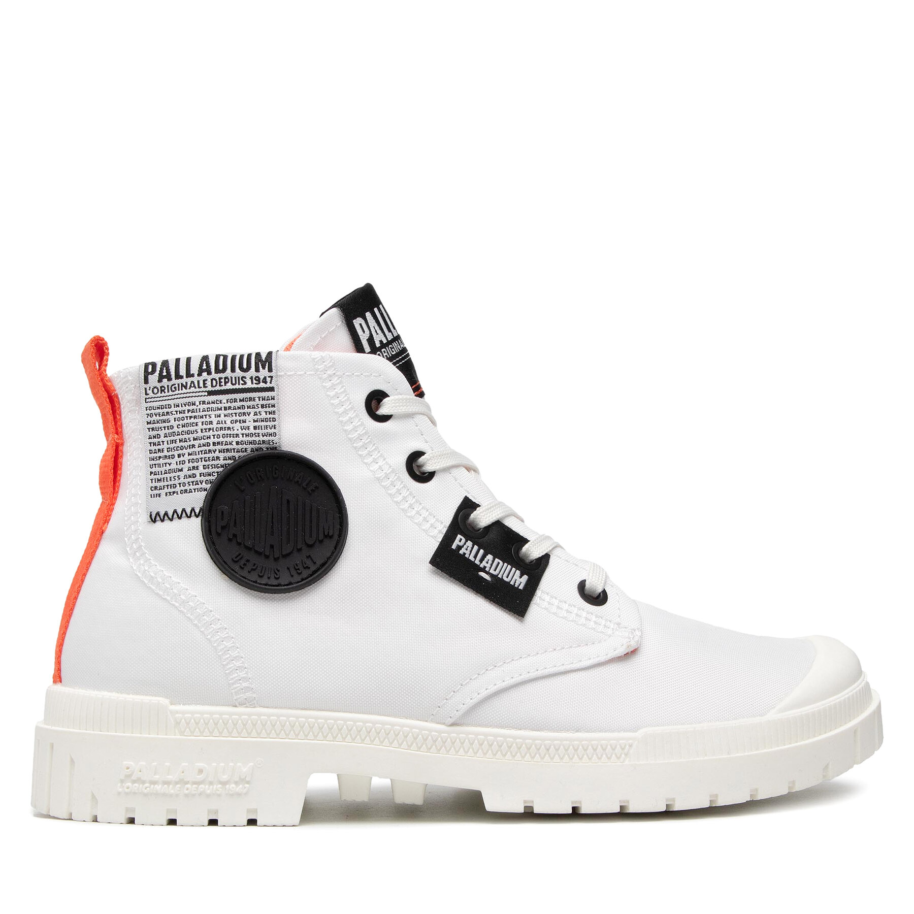 Schnürstiefeletten Palladium Sp20 Overlab 77371-116-M Weiß Schnürstiefeletten Palladium Sp20 Overlab 77371-116-M Weiß von Palladium