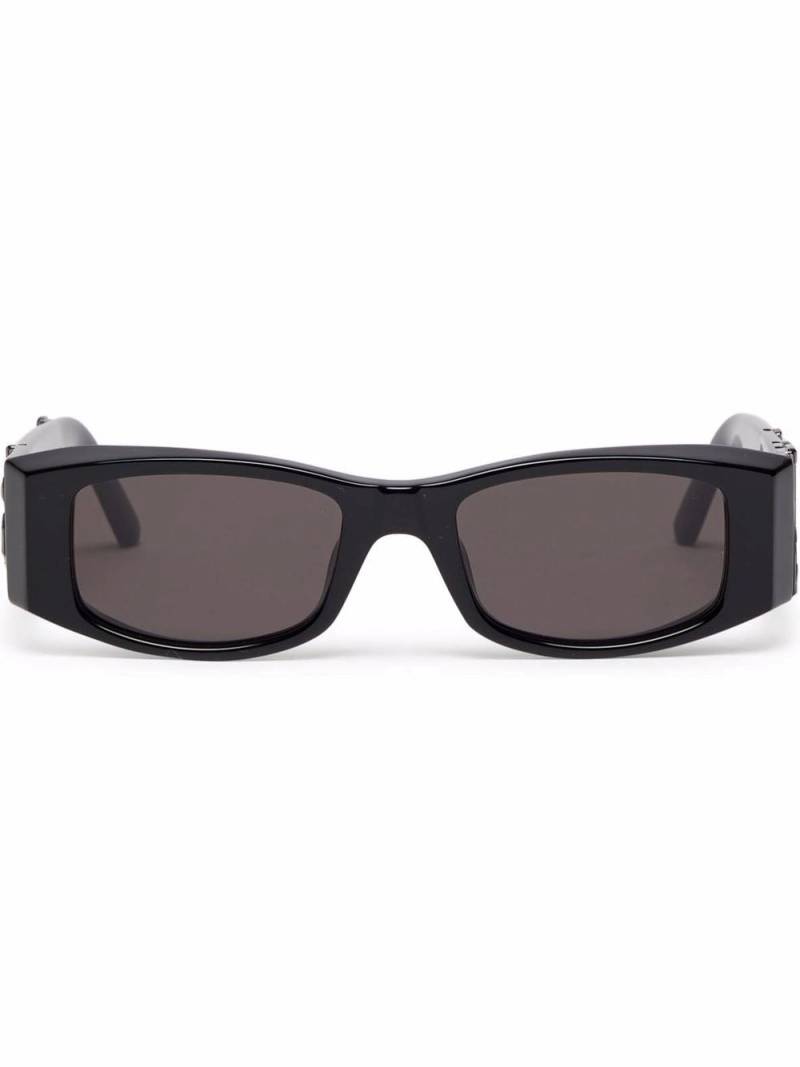 Palm Angels Eyewear Angel rectangle-frame sunglasses - Grey von Palm Angels Eyewear