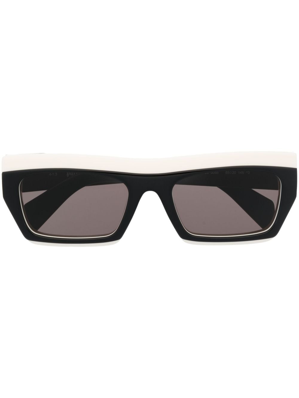 Palm Angels Eyewear Empire rectangular sunglasses - Black von Palm Angels Eyewear