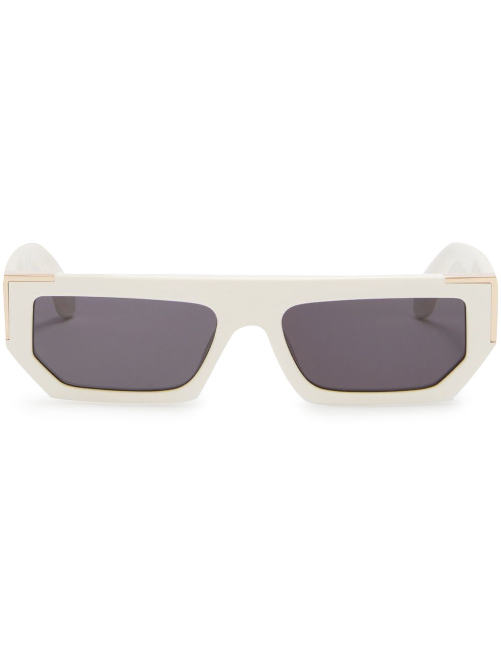 Palm Angels Eyewear Golden sunglasses - White von Palm Angels Eyewear