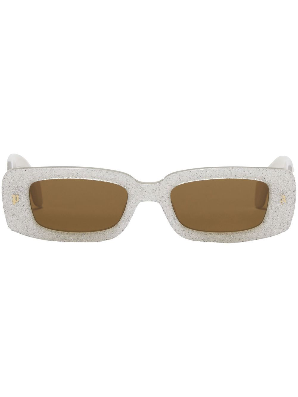 Palm Angels Eyewear Lala rectangle-frame sunglasses - White von Palm Angels Eyewear