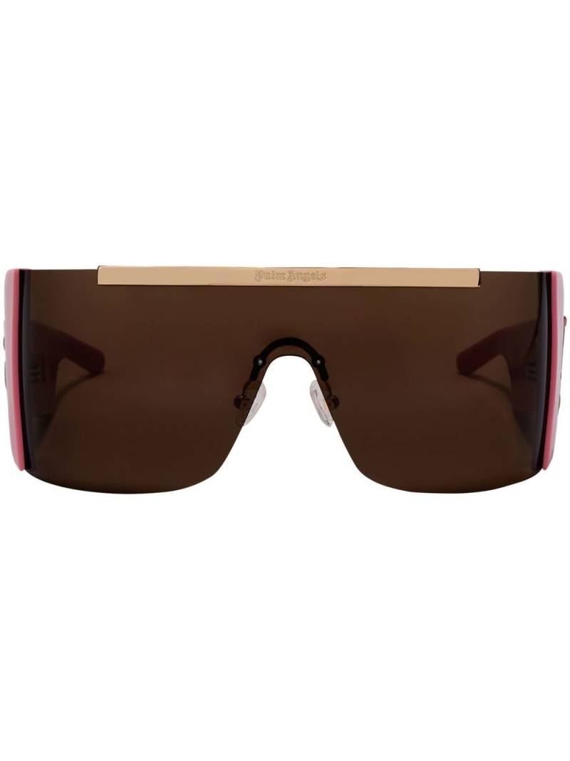 Palm Angels Eyewear Los Angeles mask sunglasses - Pink von Palm Angels Eyewear