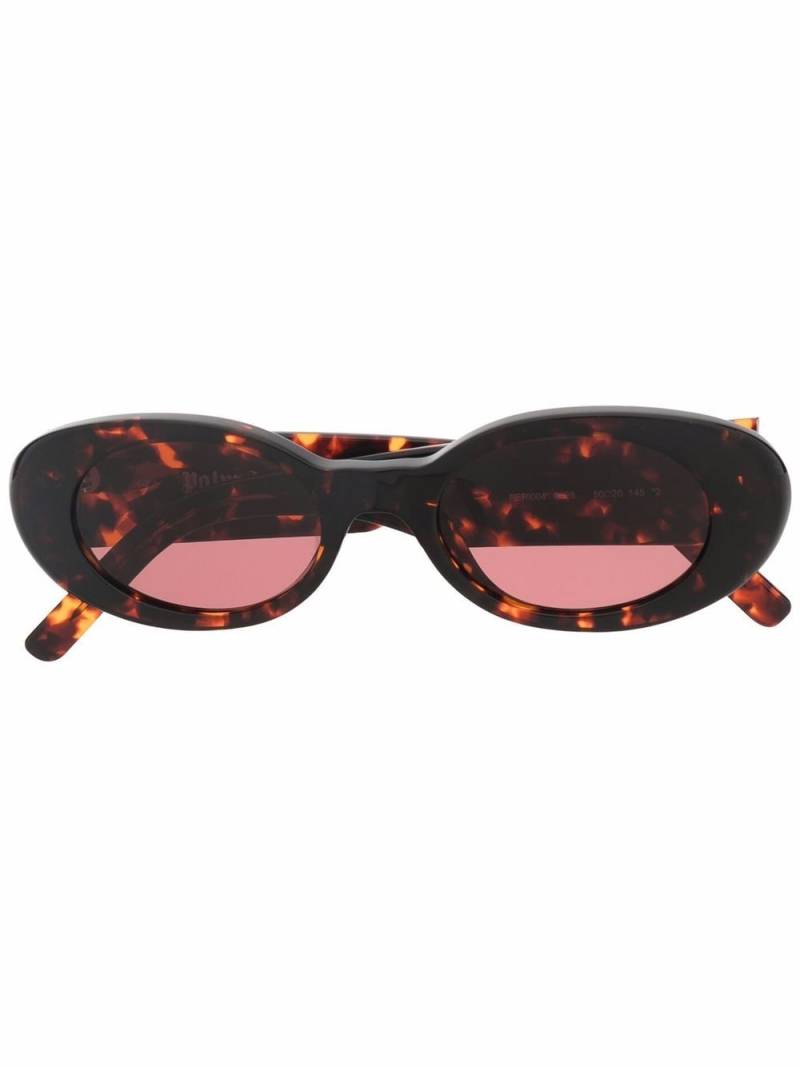 Palm Angels Eyewear Spirit tortoiseshell-effect sunglasses - Brown von Palm Angels Eyewear