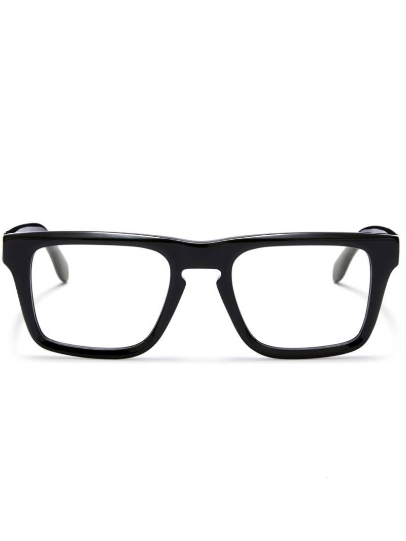 Palm Angels Eyewear logo-plaque square-frame glasses - Black von Palm Angels Eyewear