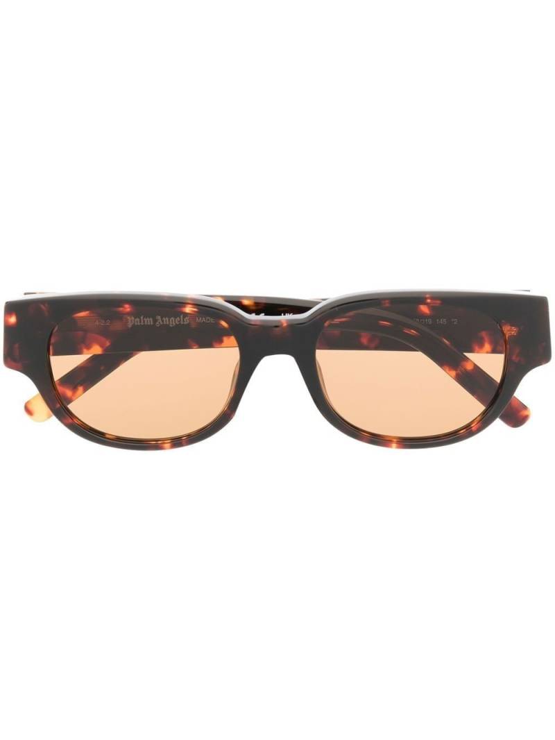 Palm Angels Eyewear tortoisehell-effect round-frame sunglasses - Brown von Palm Angels Eyewear