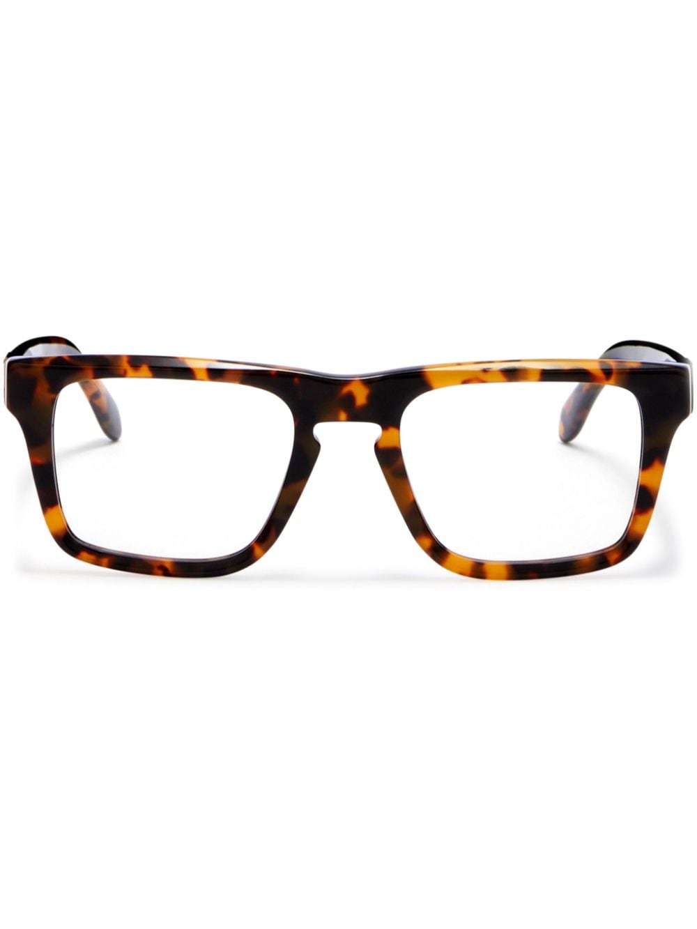 Palm Angels Eyewear tortoiseshell rectangle-frame glasses - Brown von Palm Angels Eyewear