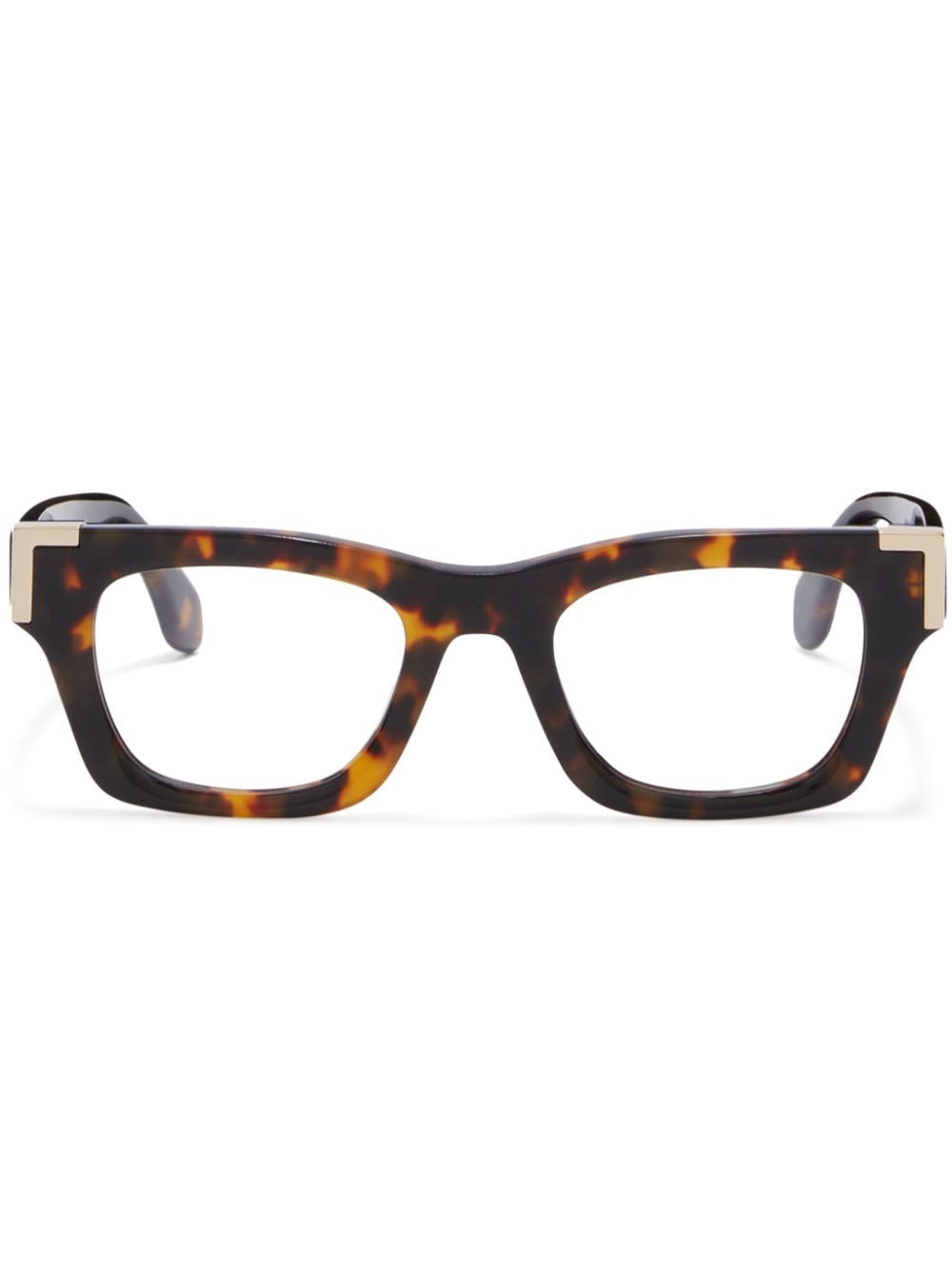 Palm Angels Eyewear tortoiseshell rectangular-frame glasses - Brown von Palm Angels Eyewear