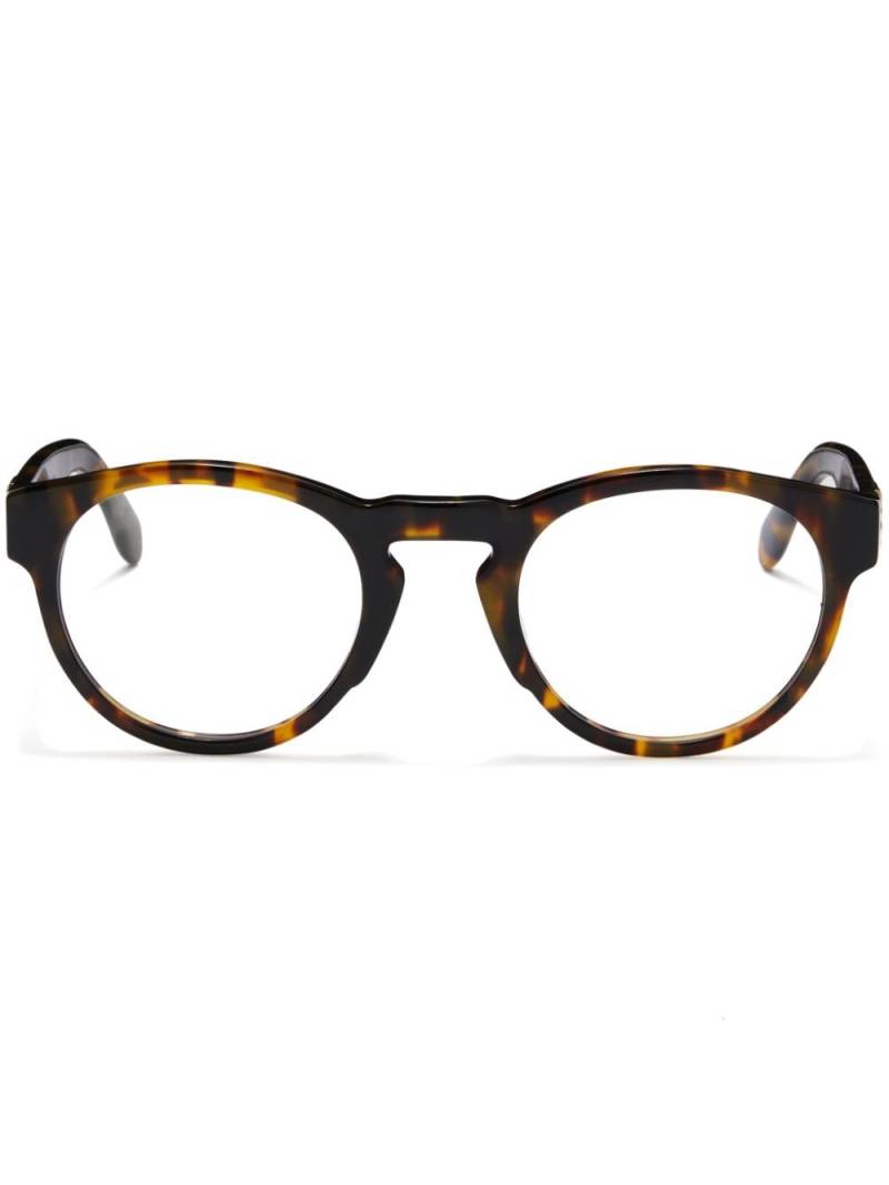 Palm Angels Eyewear tortoiseshell round-frame glasses - Brown von Palm Angels Eyewear