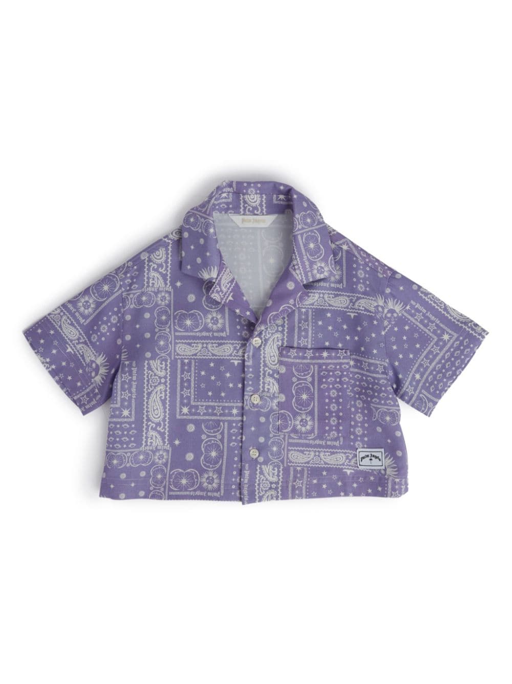 Palm Angels Kids Astro paisley-print shirt - Purple von Palm Angels Kids