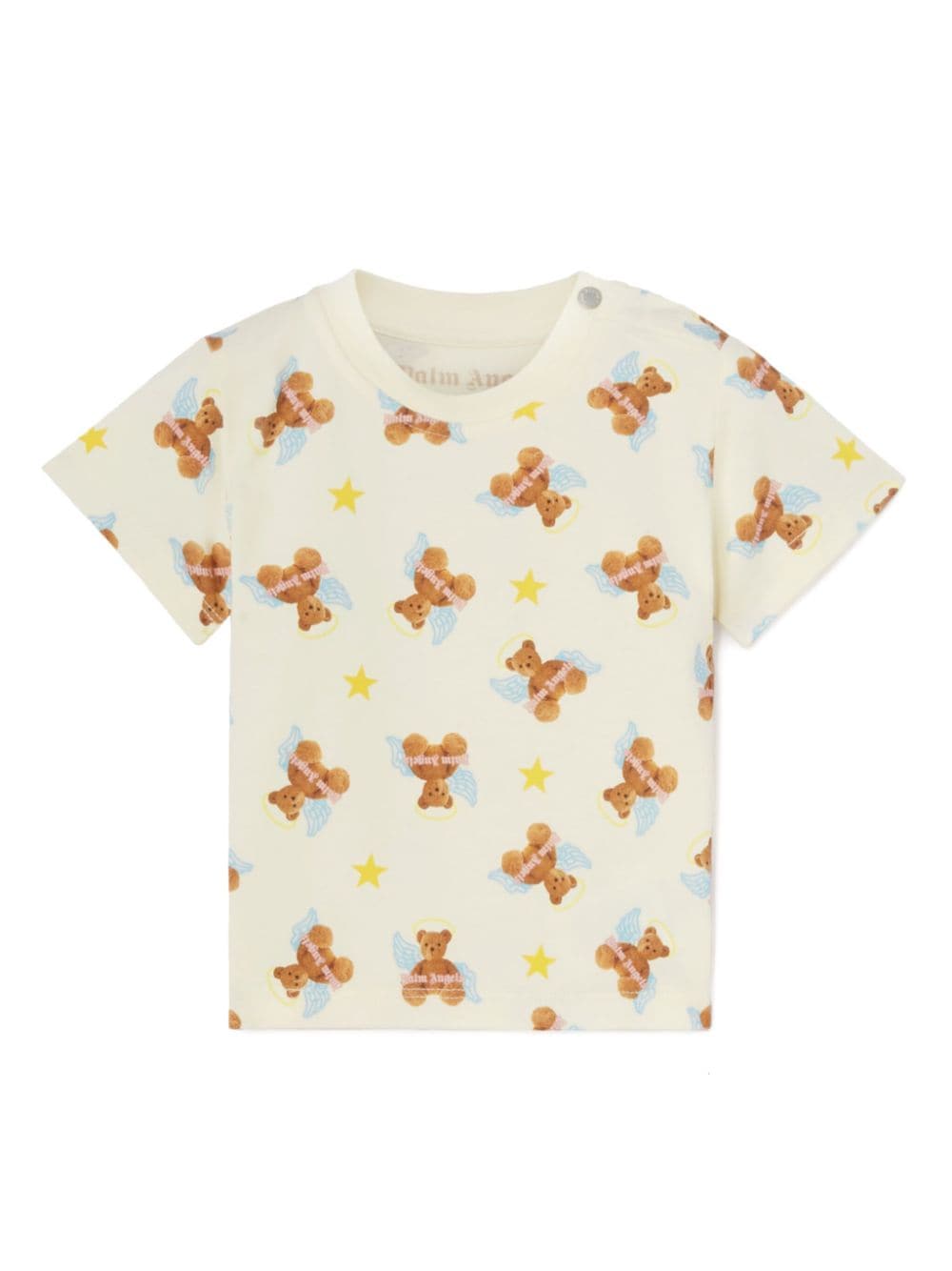 Palm Angels Kids Bear Angel cotton T-shirt - Neutrals von Palm Angels Kids