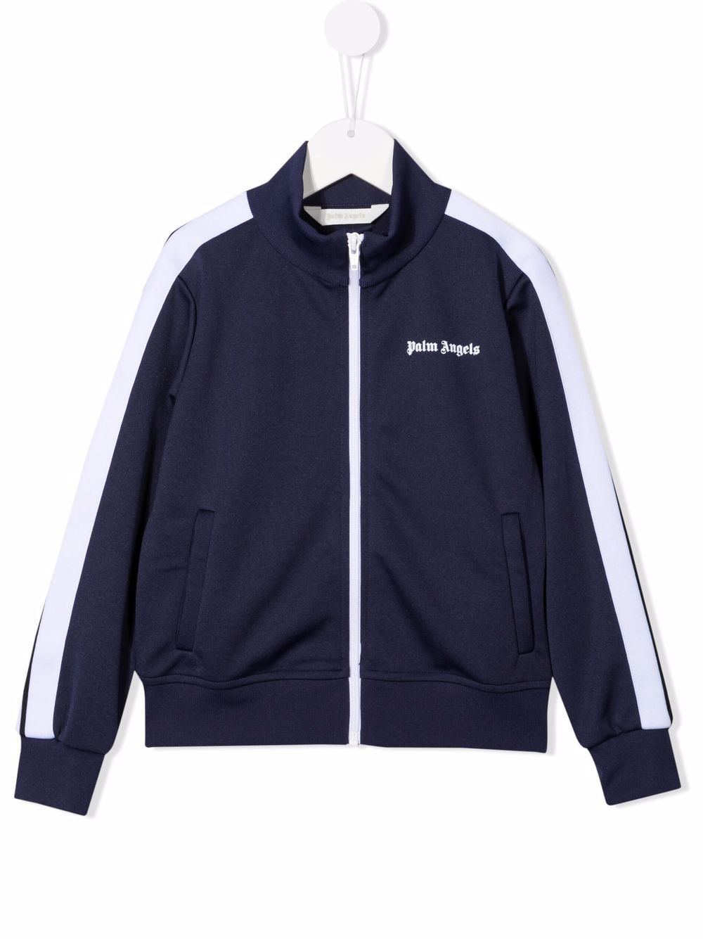 Palm Angels Kids side stripe zip jacket - Blue von Palm Angels Kids