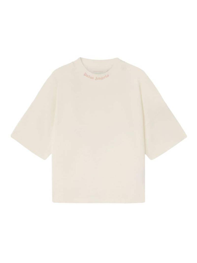 Palm Angels Kids Classic Overlogo T-shirt - Neutrals von Palm Angels Kids