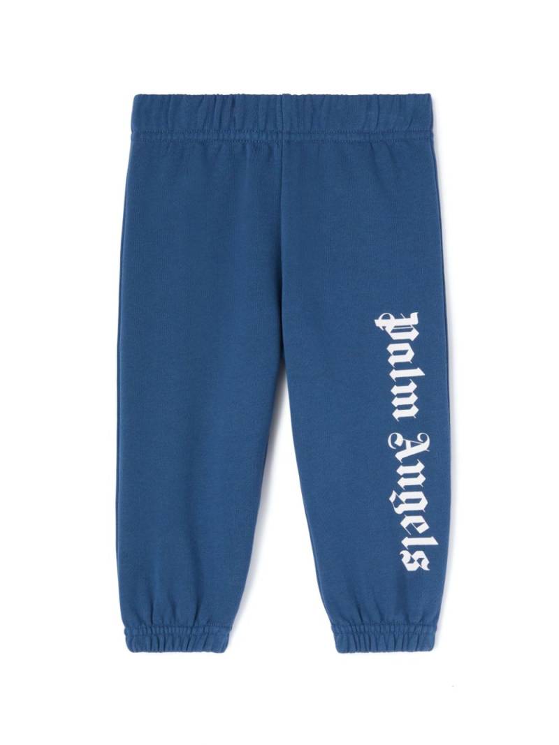 Palm Angels Kids Overlogo sweatpants - Blue von Palm Angels Kids