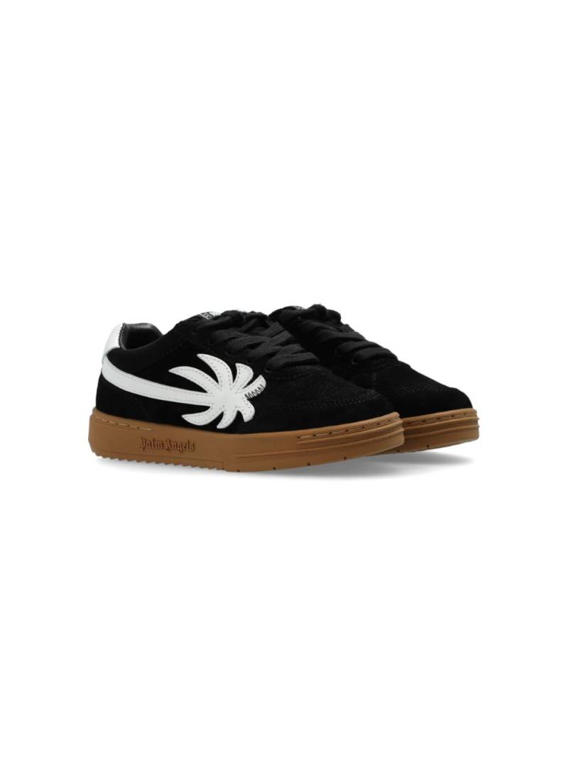 Palm Angels Kids Palm Beach University suede sneakers - Black von Palm Angels Kids