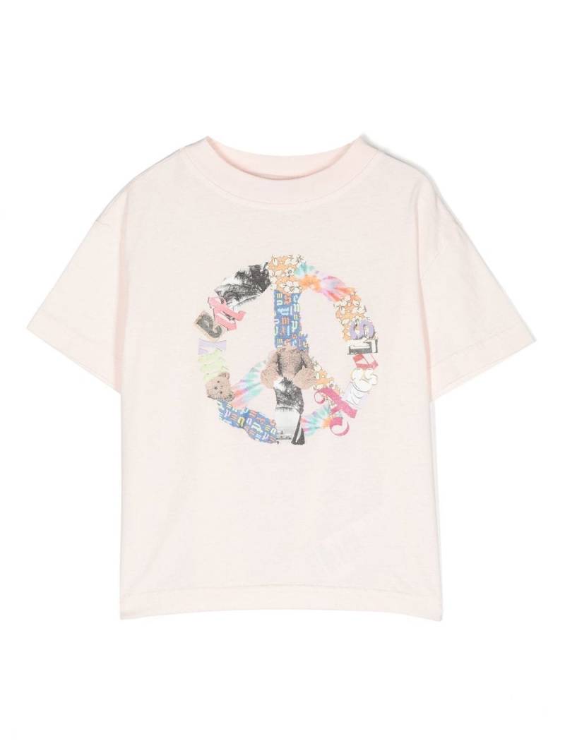 Palm Angels Kids Peace organic cotton T-shirt - Pink von Palm Angels Kids