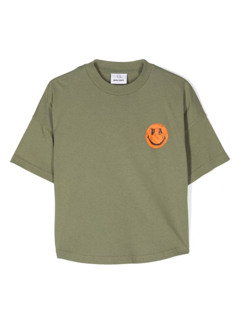 Palm Angels Kids Smiley T-shirt - Green von Palm Angels Kids