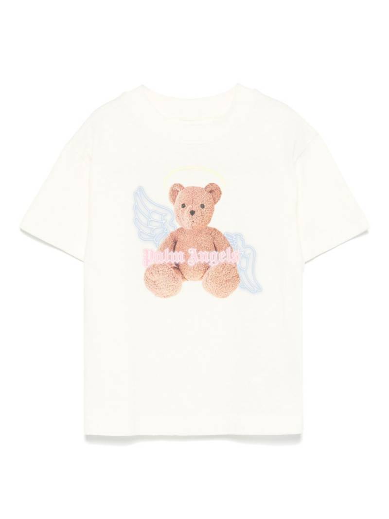 Palm Angels Kids angel bear-print T-shirt - Neutrals von Palm Angels Kids