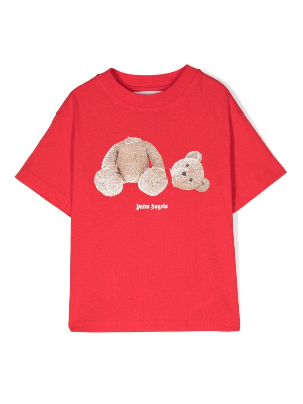 Palm Angels Kids Broken Bear cotton T-shirt - Red von Palm Angels Kids