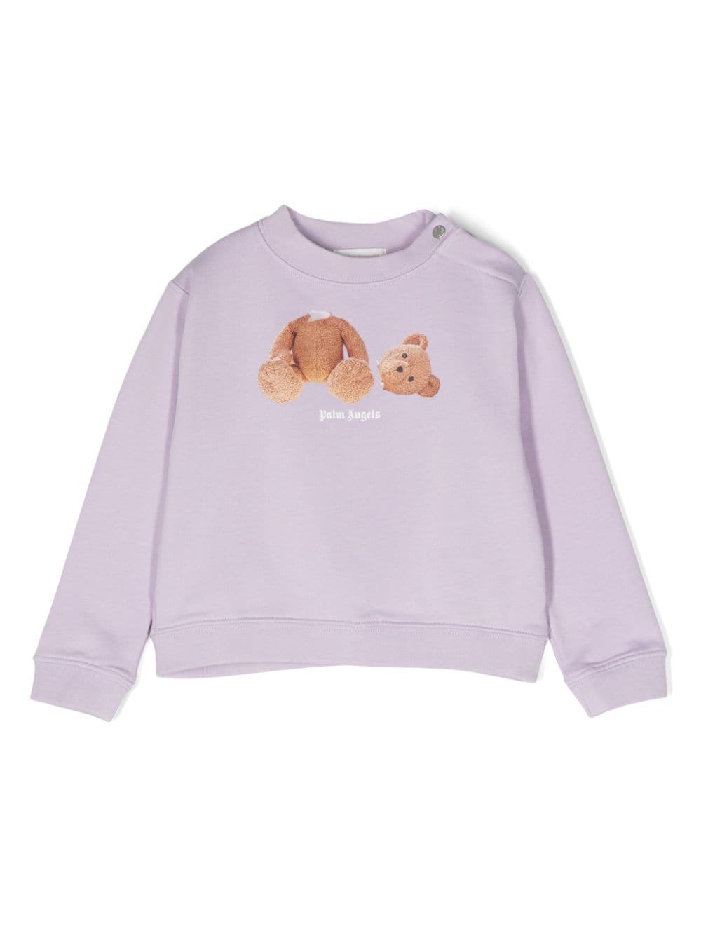 Palm Angels Kids Broken Bear cotton sweatshirt - Purple von Palm Angels Kids