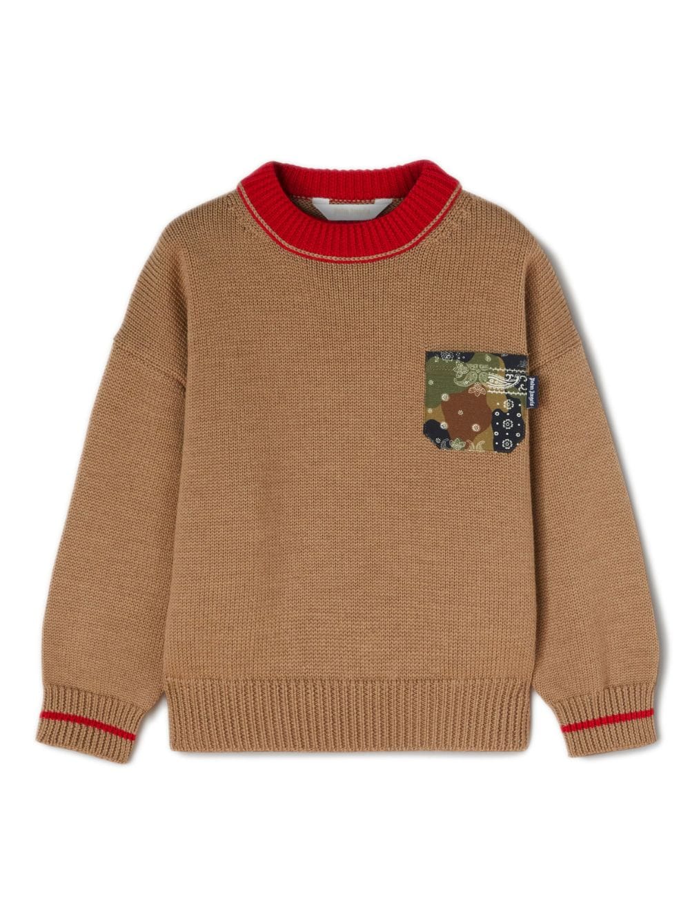 Palm Angels Kids camouflage-print virgin wool jumper - Neutrals von Palm Angels Kids