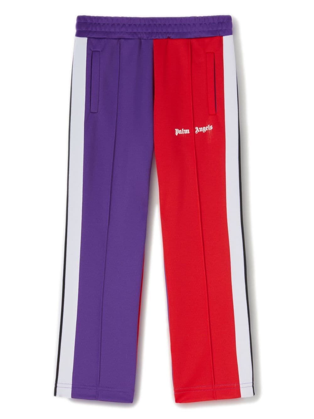 Palm Angels Kids colour-block cotton track pants - Purple von Palm Angels Kids