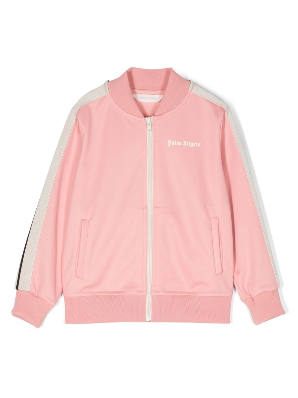 Palm Angels Kids stripe-trim track jacket - Pink von Palm Angels Kids