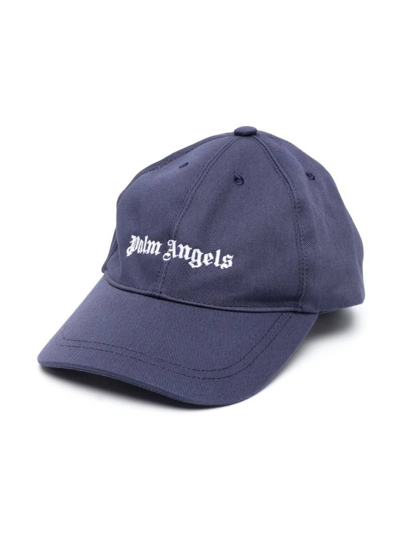 Palm Angels Kids embroidered-logo baseball cap - Blue von Palm Angels Kids