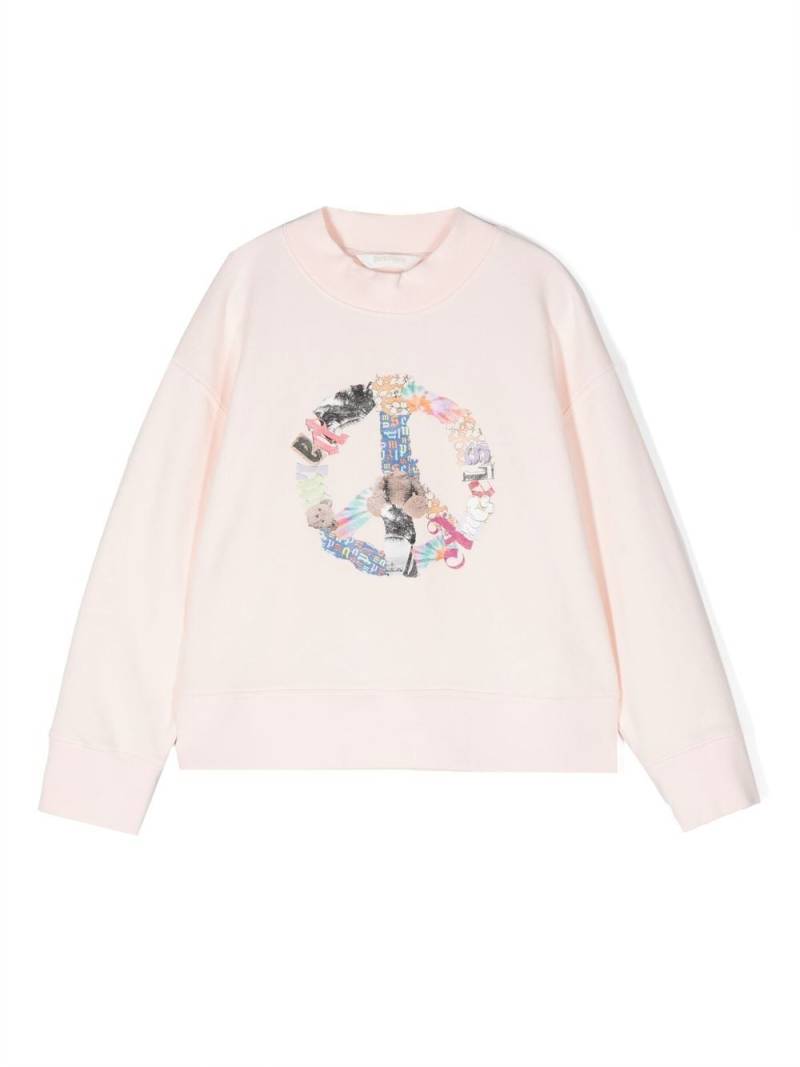 Palm Angels Kids graphic-print sweatshirt - Pink von Palm Angels Kids