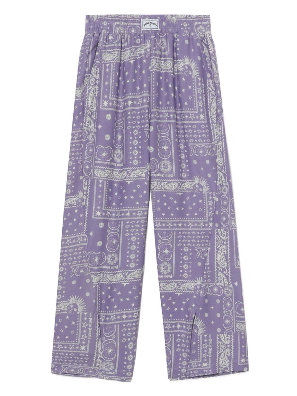 Palm Angels Kids graphic-print wide-leg trousers - Purple von Palm Angels Kids