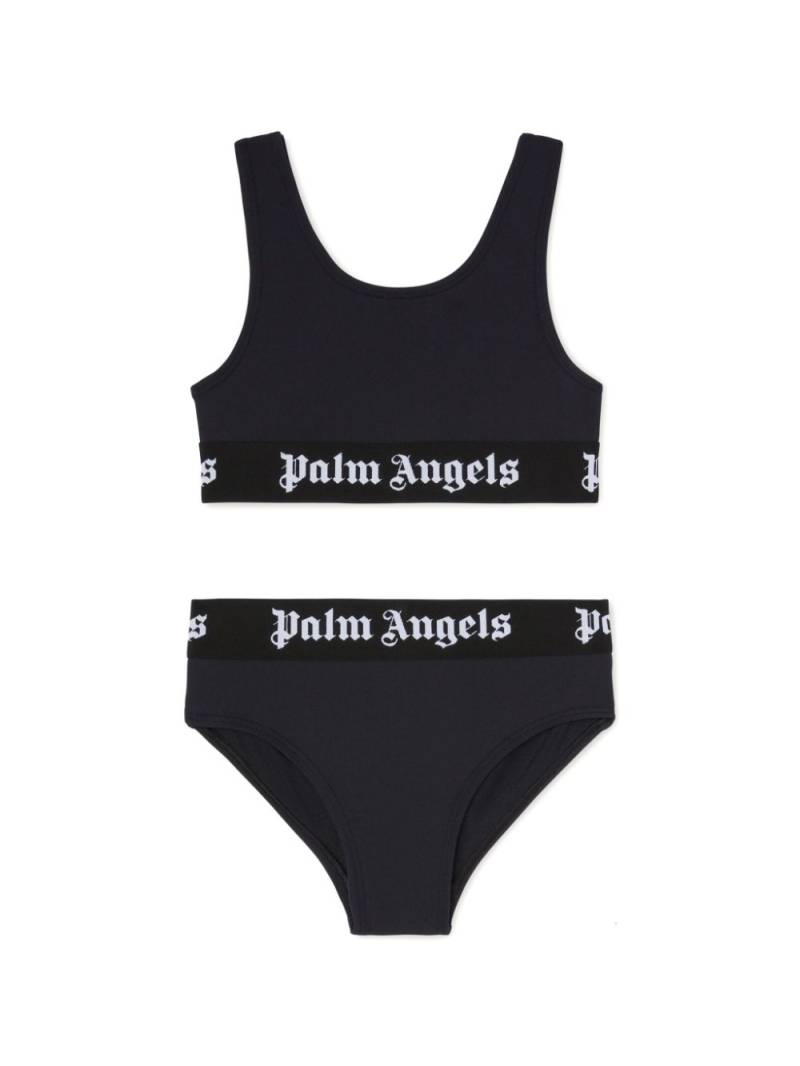 Palm Angels Kids logo-band bikini - Black von Palm Angels Kids