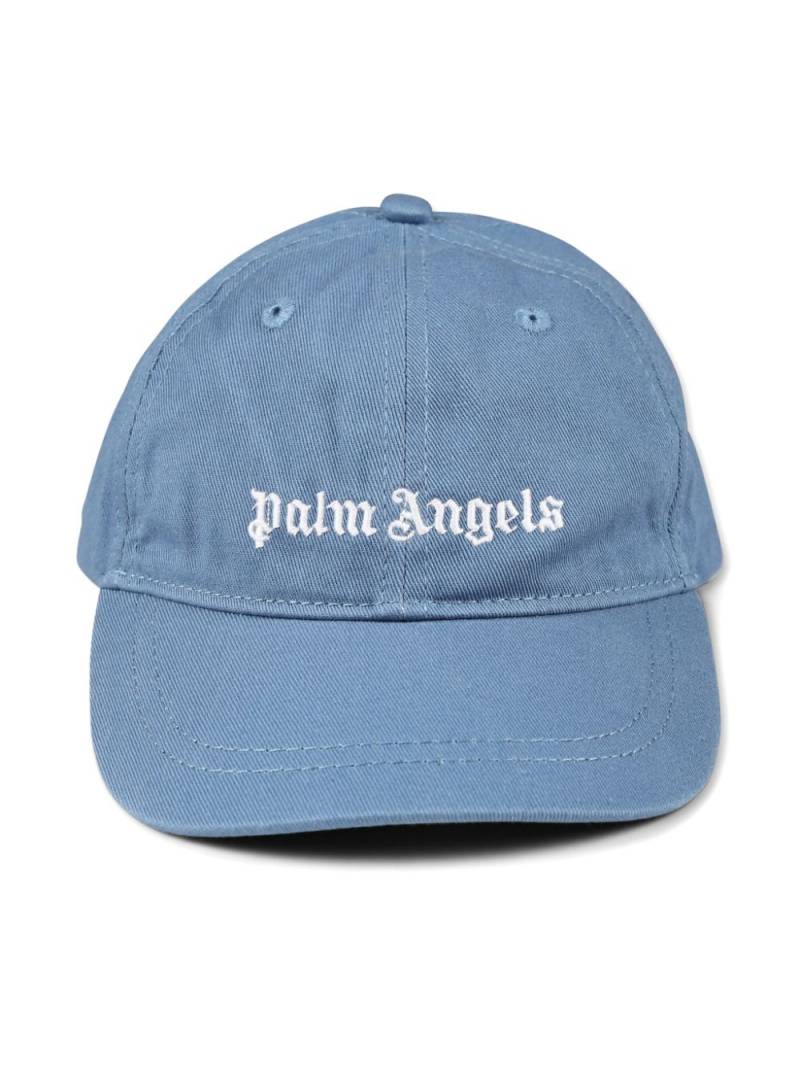 Palm Angels Kids logo-embroidered baseball cap - Blue von Palm Angels Kids