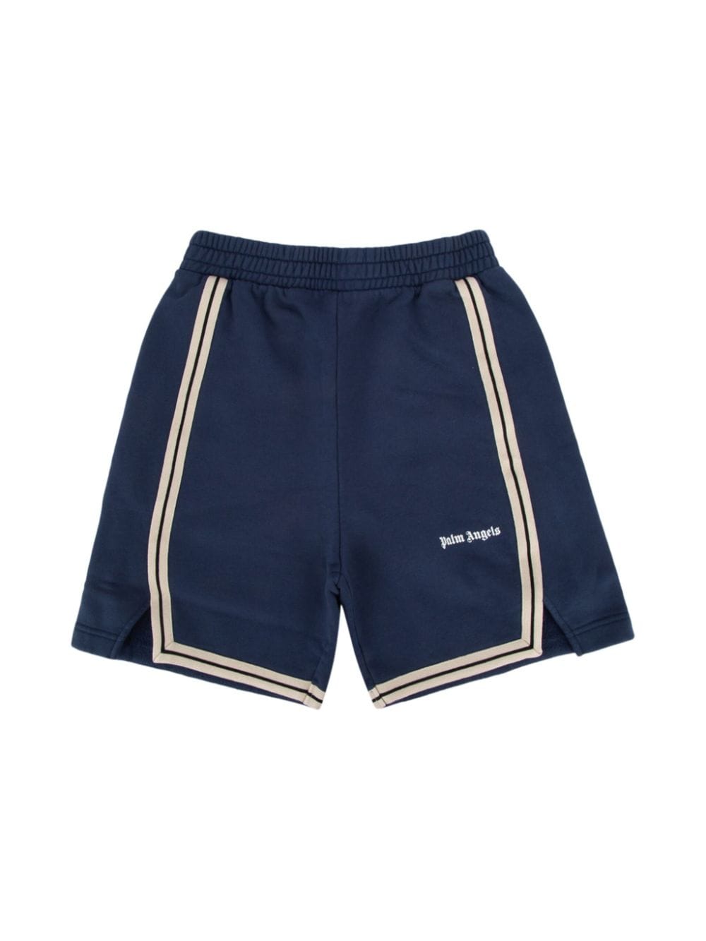 Palm Angels Kids logo-embroidered track shorts - Blue von Palm Angels Kids