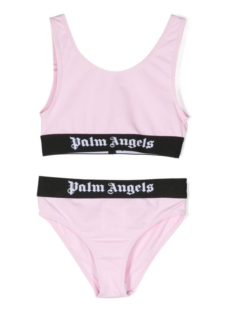 Palm Angels Kids logo-print bikini - Pink von Palm Angels Kids