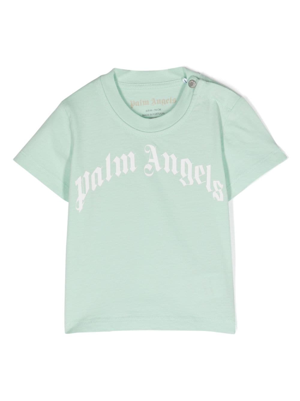 Palm Angels Kids logo-print cotton T-shirt - Green von Palm Angels Kids