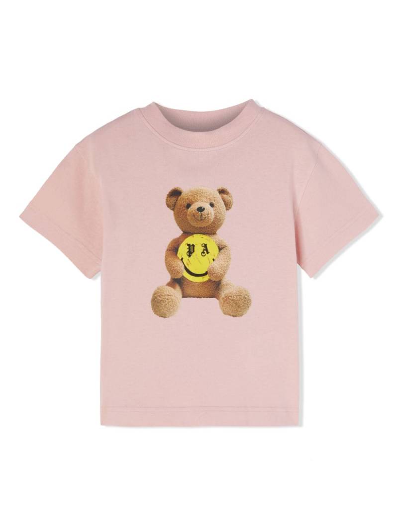 Palm Angels Kids logo-print cotton T-shirt - Pink von Palm Angels Kids