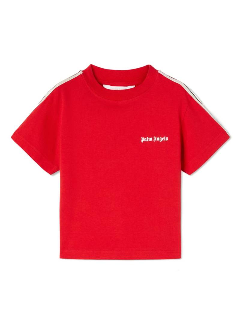 Palm Angels Kids logo-print cotton T-shirt - Red von Palm Angels Kids