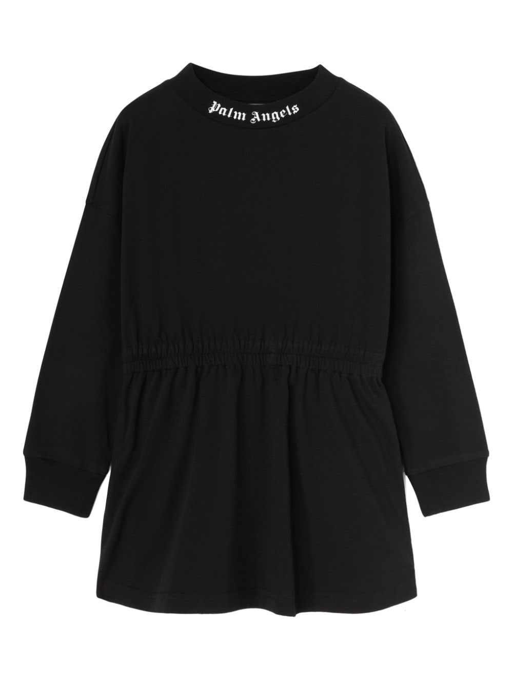 Palm Angels Kids logo-print cotton dress - Black von Palm Angels Kids