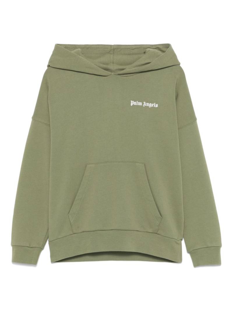 Palm Angels Kids logo-print hoodie - Green von Palm Angels Kids