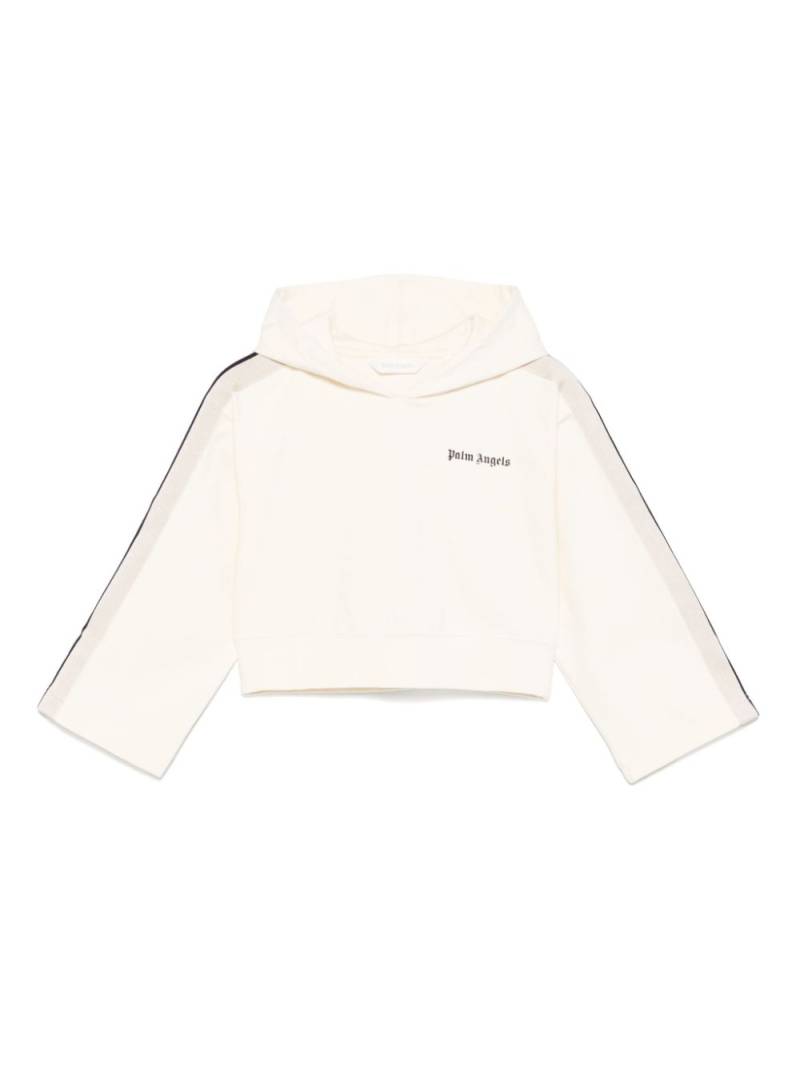 Palm Angels Kids logo-print hoodie - Neutrals von Palm Angels Kids