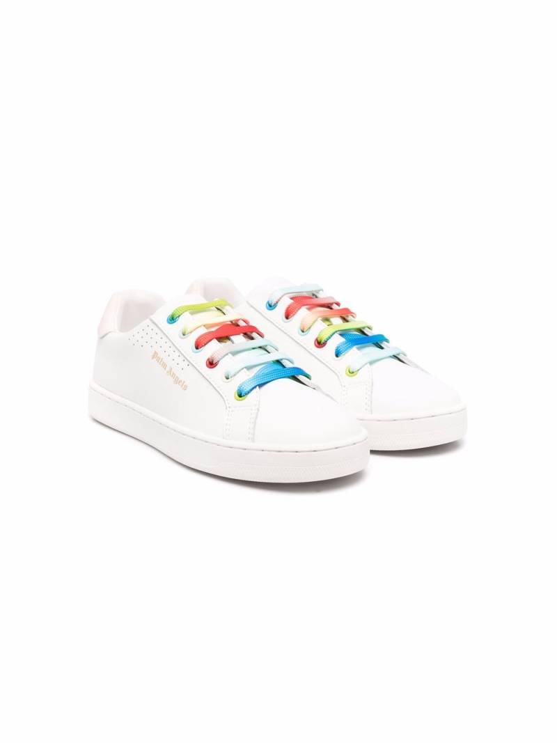 Palm Angels Kids logo-print low-top sneakers - White von Palm Angels Kids