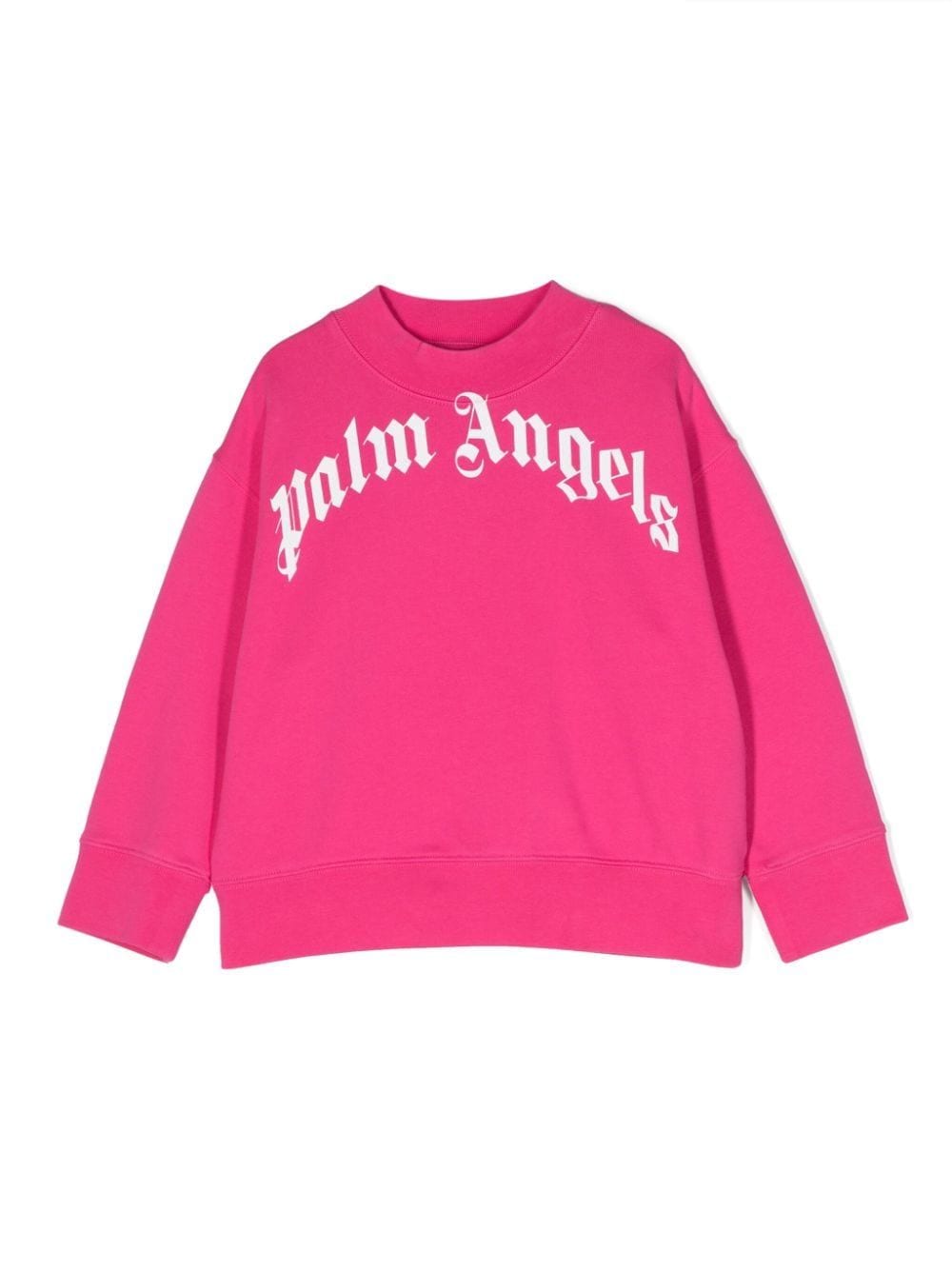 Palm Angels Kids logo-print organic cotton sweatshirt - Pink von Palm Angels Kids