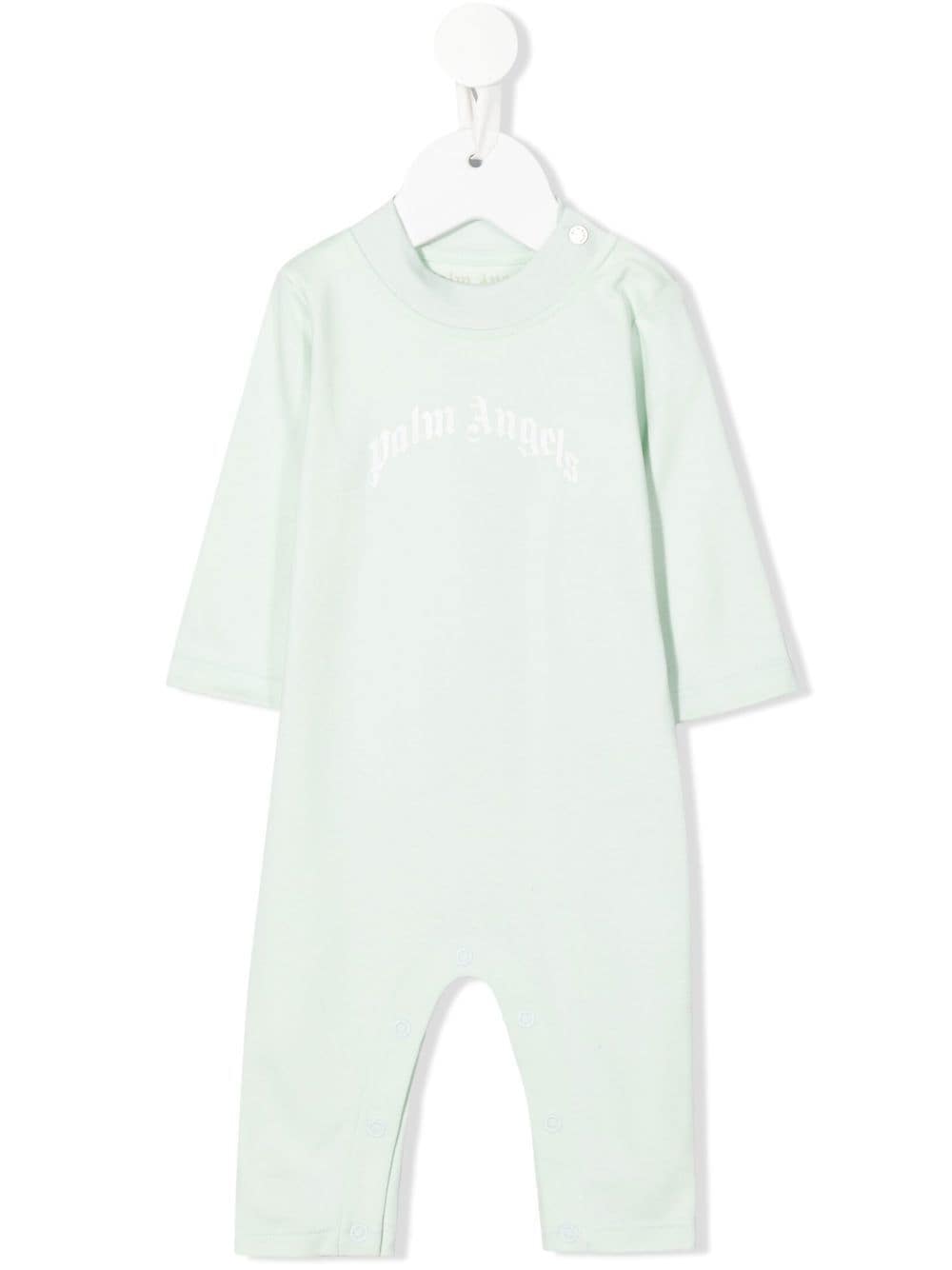 Palm Angels Kids logo-print romper - Blue von Palm Angels Kids