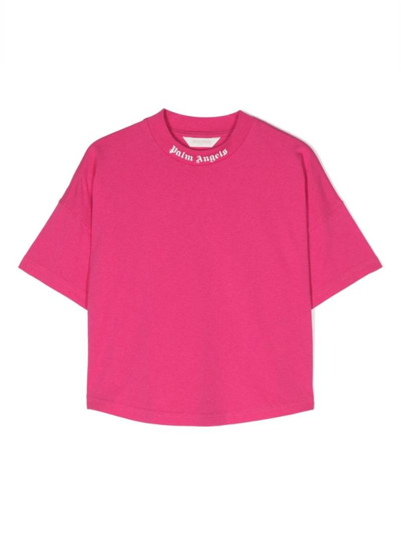 Palm Angels Kids logo-print short-sleeve T-shirt - Pink von Palm Angels Kids