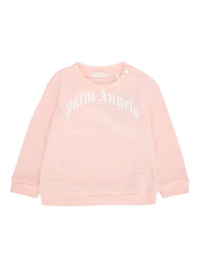 Palm Angels Kids logo-print sweatshirt - Pink von Palm Angels Kids