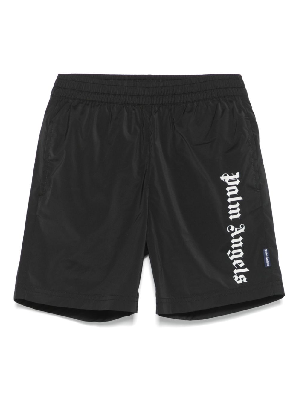 Palm Angels Kids logo-print swim shorts - Black von Palm Angels Kids