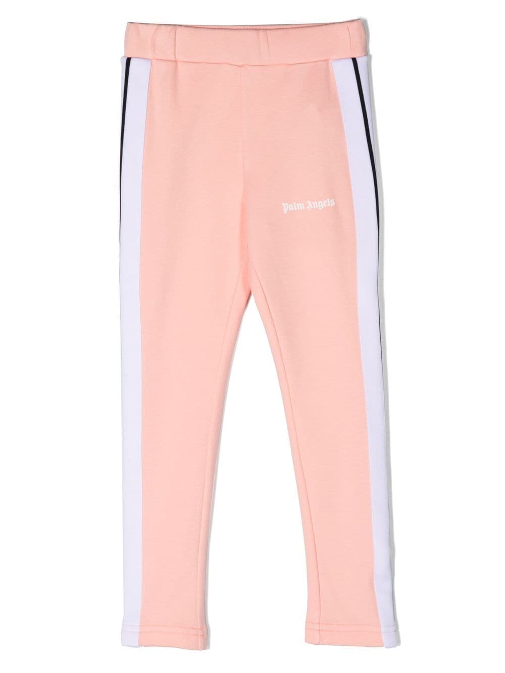 Palm Angels Kids logo-print track leggings - Pink von Palm Angels Kids