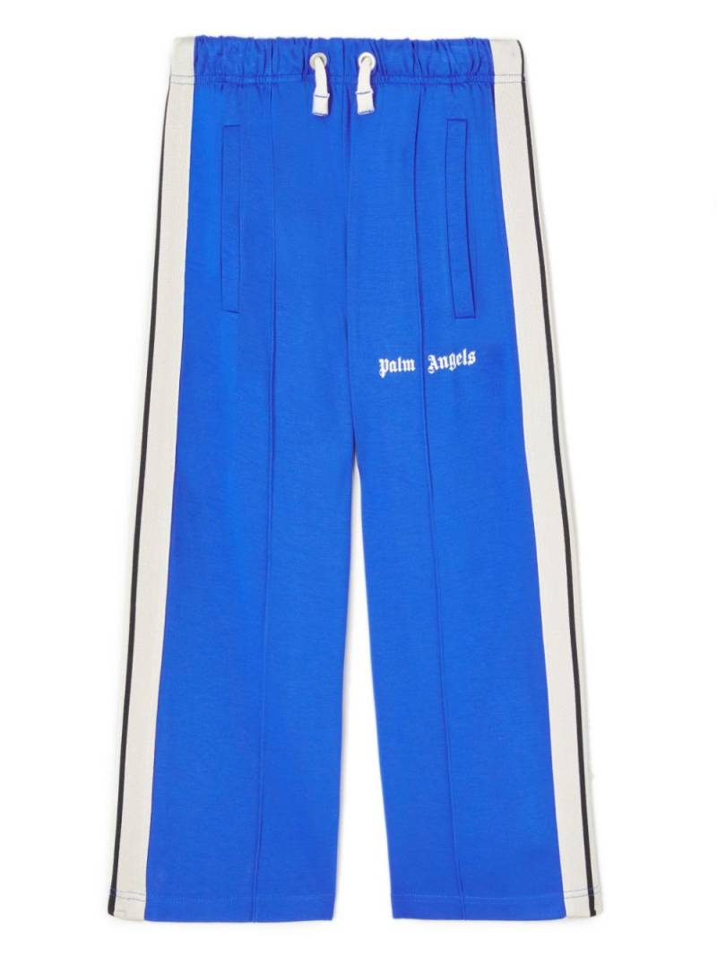 Palm Angels Kids logo-print track pants - Blue von Palm Angels Kids