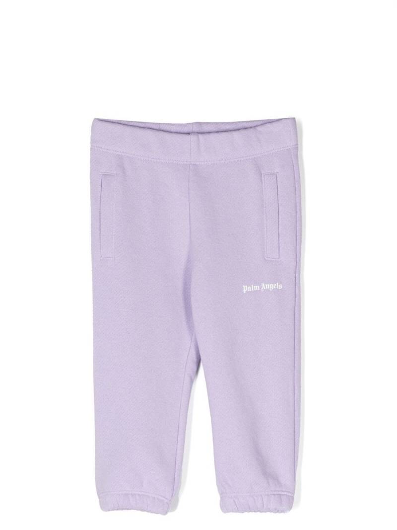 Palm Angels Kids logo-print track pants - Purple von Palm Angels Kids