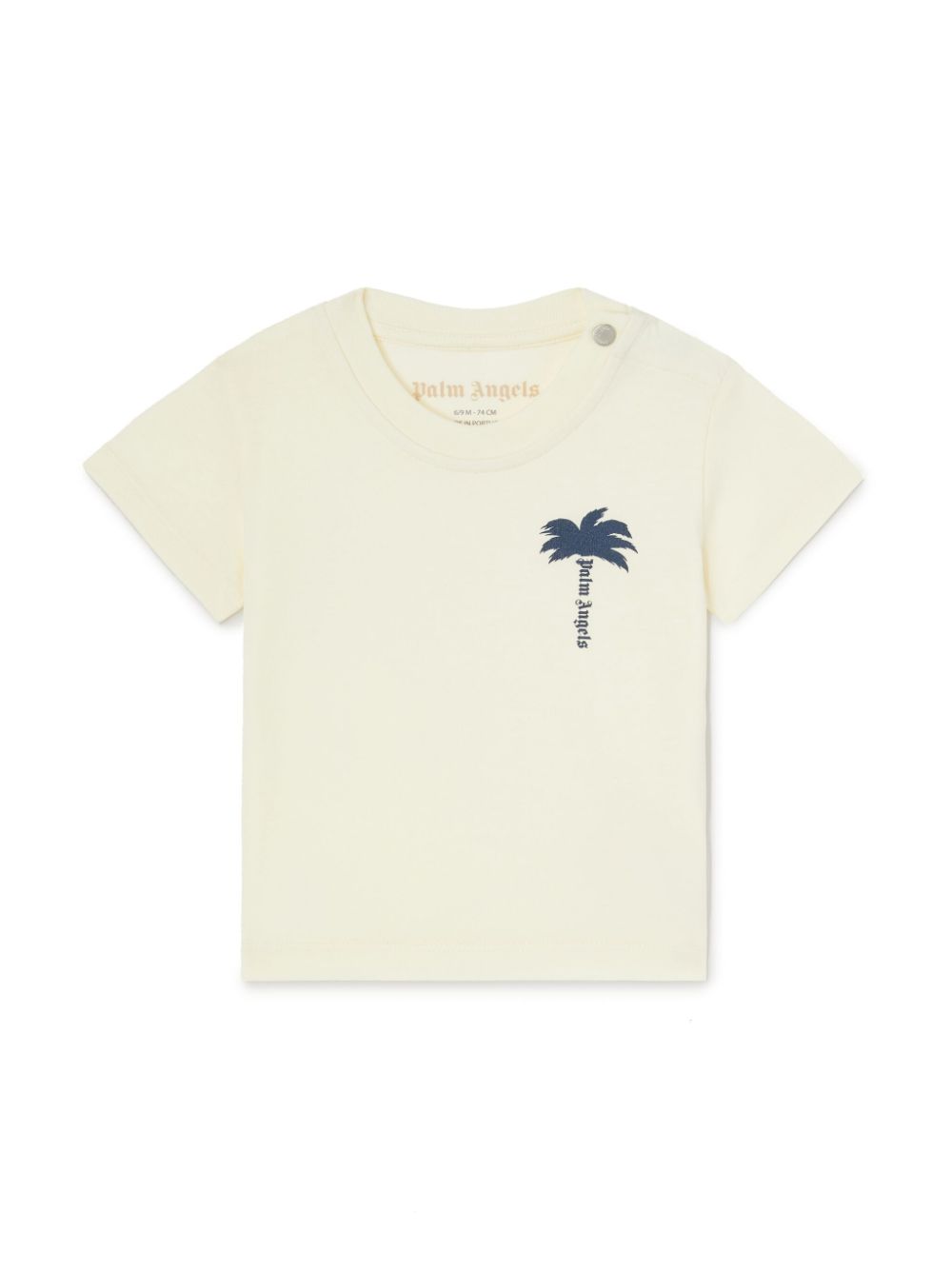 Palm Angels Kids palm logo-print t-shirt - Neutrals von Palm Angels Kids