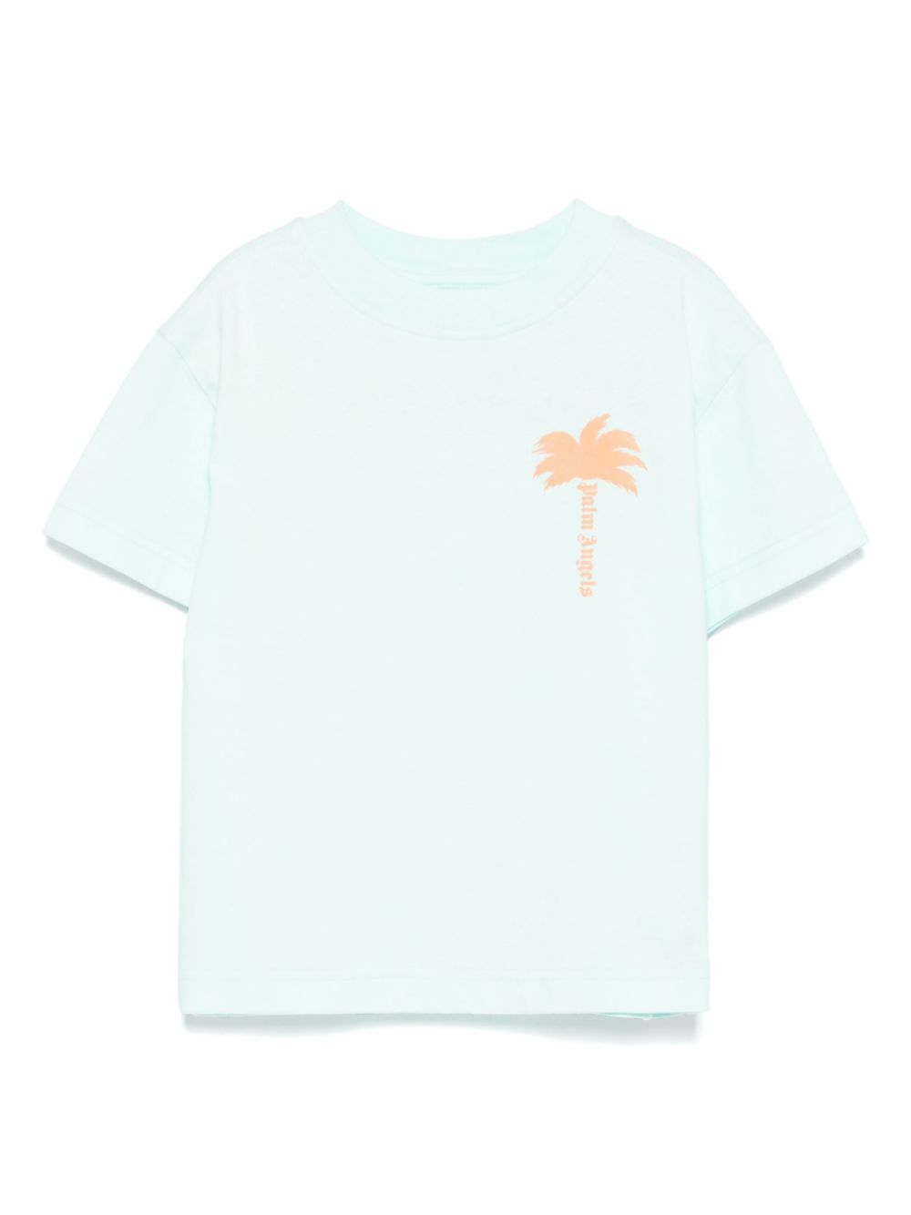 Palm Angels Kids palm-print T-shirt - Blue von Palm Angels Kids